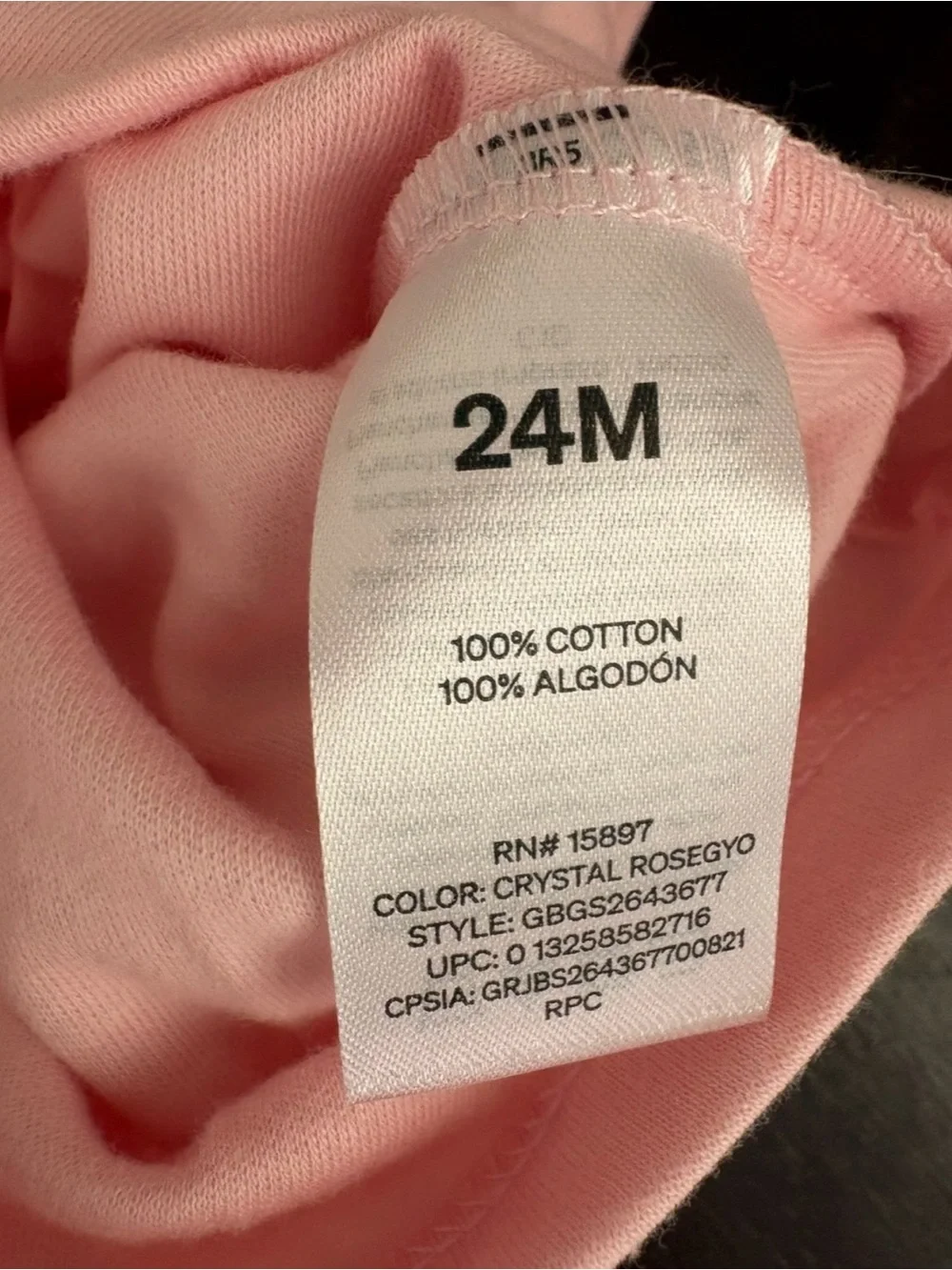 NWOT 100% Cotton Pink Short Sleeve Baby Bodysuit Onesie Rainbow Nature Graphic